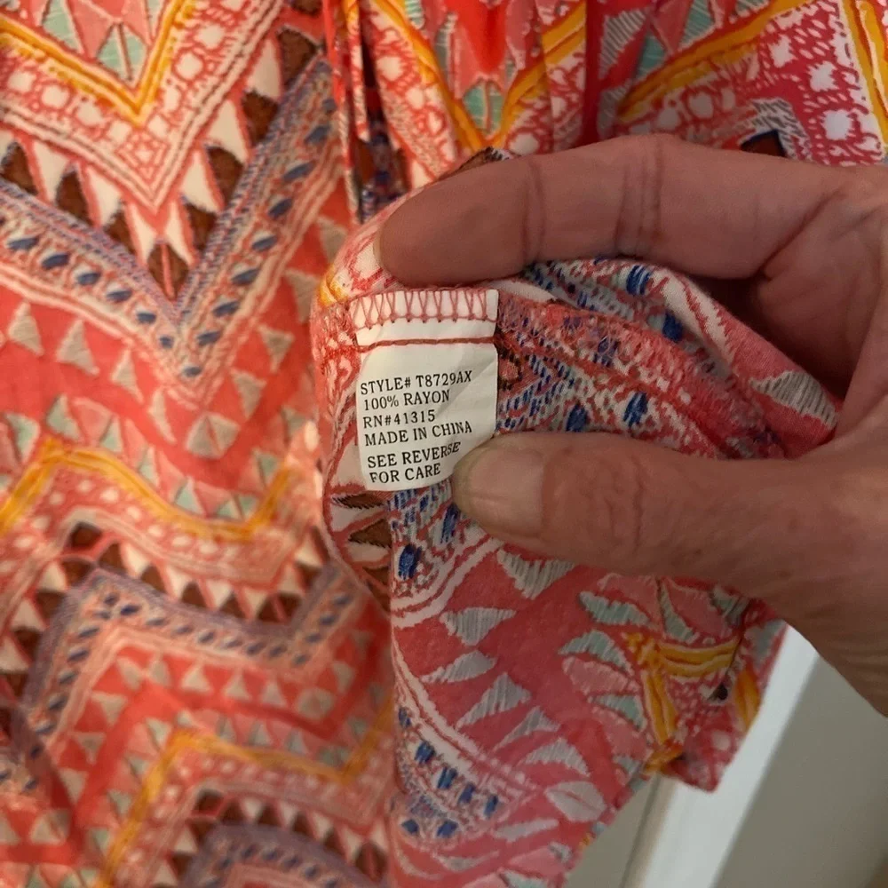 Roommates 100% rayon 3/4 sleeve open front cardigan. - Picture 5 of 7